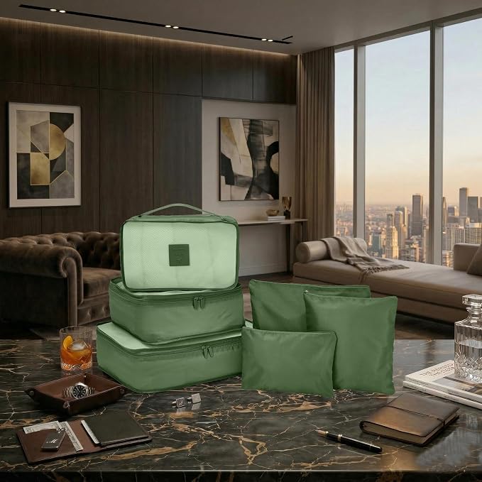 GForce 6 Piece Deluxe Traveling Set in Dill Green - Image 7