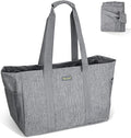 BALEINE Soft 9 Gallon Extra Large Utility Tote, Foldable Reusable Storage Bag (Winter Gray) by BALEINE