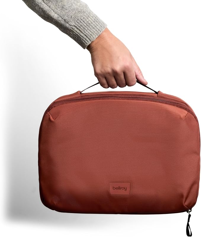 Bellroy Hanging Toiletry Kit Plus 8L, Travel Toiletry Bag - Clay | 8L travel hanging toiletry bag for your toiletries and essentials - Image 6