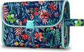 FINTIE Portable Toiletry Cosmetic Travel Bag Hanging Makeup Organizer | Large Water Resistant Storage Pouch Case, For Women Girls, Jungle Night by Fintie