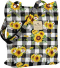 Miss Adola Corduroy Tote Bag for Women with Aesthetic Design | Magnetic Buckle & Pocket, Reusable, Soft, Roomy, Long Shoulder Handles, Double-sided Print, Casual Daily Work, Grocery Bags by MissAdola