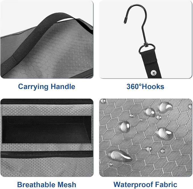 Olosar Suitcase Organizer, Travel Luggage Organizer Portable Hanging Travel Shelves Collapsible Hanging Packing Cubes for Carry on Suitcase - Image 3