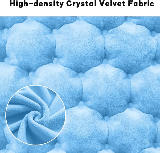 Inflatable Seat Cushion, Chair Cushions, Lightweight Air Sitting Pad, Portable Chair Pads for Indoor Dining Room Kitchen Chairs Office Airplane Car, Floor Cushion for Home(Blue) - Image 3