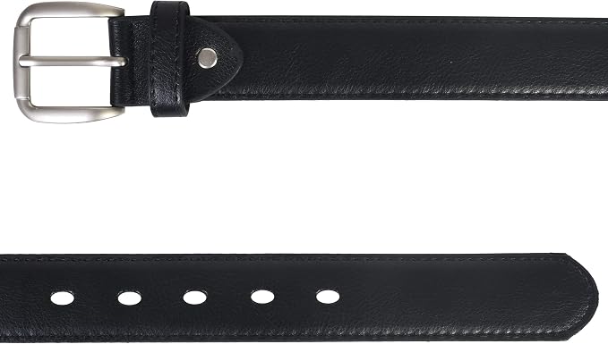 Men's Black Leather Money Belt Sizes 32 Through 64 - Image 5