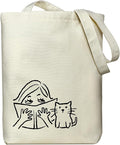 itgowisa Canvas Tote Bag for Women, Tote Bag with Zipper Inner Pocket, Zippered Canvas Bag for Shopping Work Grocery Everyday by ItgowisaDriect