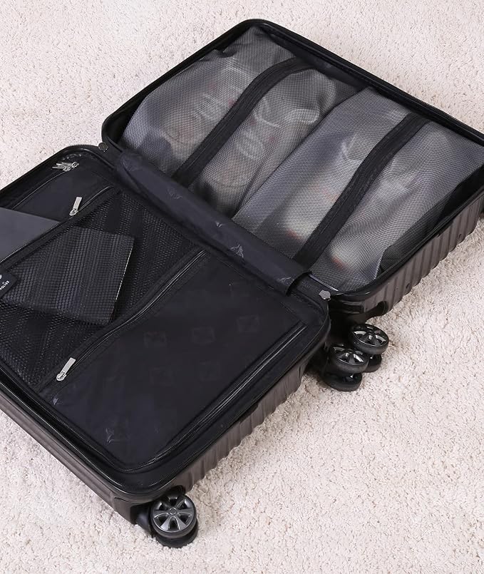 2 Pack Shoe Bags for Travel, Sneaker Bags, Waterproof Travel Shoe Bags with Zipper for Packing, Golf Shoe Dust Bags for Man and Women, Large, Black - Image 7