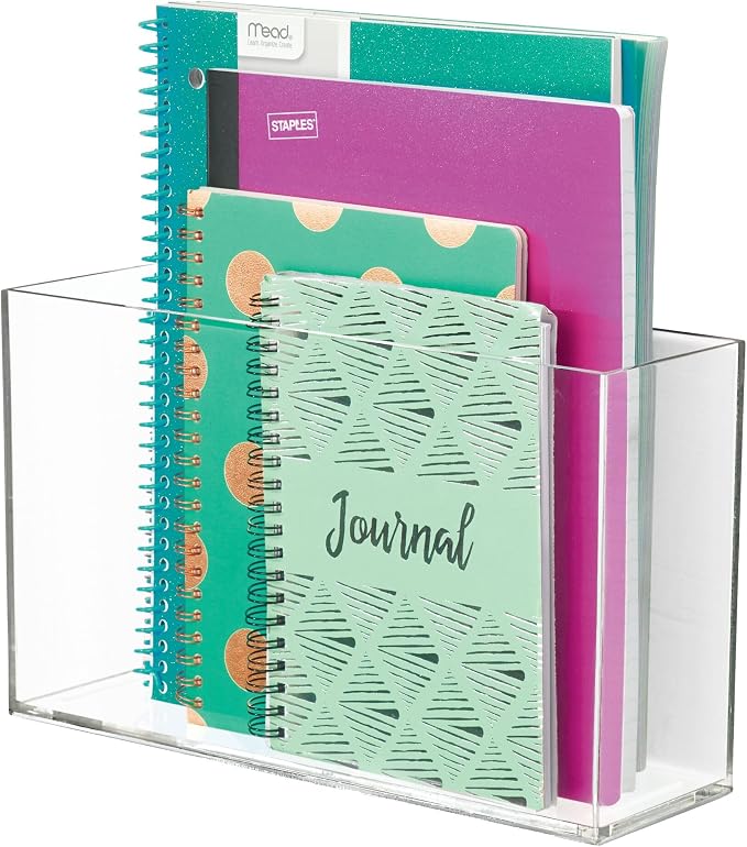 iDesign Affixx Collection Adhesive Organizer Bin, Clear | Clarity Organizer - Image 3
