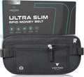 Travel Money Belt & Passport Holder - RFID Blocking Slim Travel Wallet & Fanny Pack for Men and Women - Essential Travel Pouch for Cash, Credit Cards, and Documents by VOYTAG