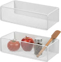 2 Pcs Magnetic Basket For Fridge | Kitchen Magnetic Storage Bin Box Containers Locker Organizer for Pegboard Refrigerator Kitchen Home Whiteboard(White) by Unknown
