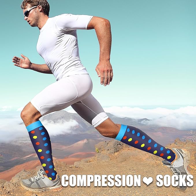 3 Pack Medical Compression Sock-Compression Sock For Women and Men Circulation -Best for Running,Nursing,Athletic Sports - Image 4