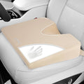 ComfiLife Car Seat Cushion – Premium Wedge Memory Foam Car Cushions for Driving – Seat Cushion for Car – Back & Sciatica Pain Relief for Long Drives – Comfort for Driver, Office, Truck Seat (Beige) by ComfiLife