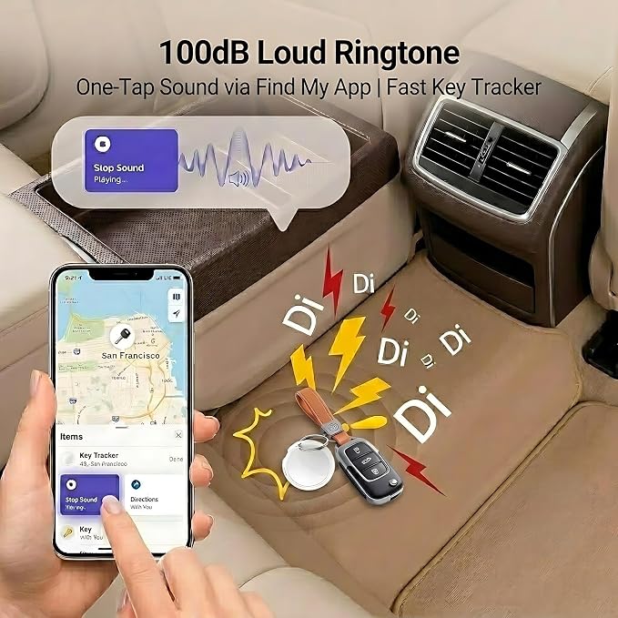 2 Pack GPS Tracker for Vehicles for Apple Find My Car Locator Tag iOS Only | Mini Real-Time Hidden Car Tracker Tag Undetectable Tracking Device for Car Global Coverage No Monthly Fee or SIM Required - Image 3