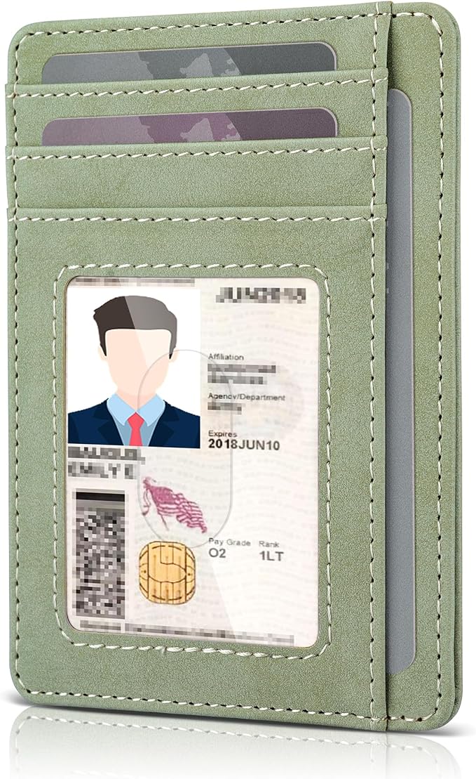 Teskyer Slim Minimalist Wallet for Men, RFID Front Pocket Card Holder | Ultra Slim Front Pocket Design, 8 Card Slots, RFID Protection, Smooth Faux Leather for Everyday Carry - Image 2
