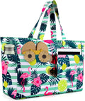 ISEYOU Extra Large Beach Bag Waterproof Beach Totes Bags for Women, Lightweight Foldable Pool Bag with Zipper Wet Compartment by ISEYOUmakeabetterlife