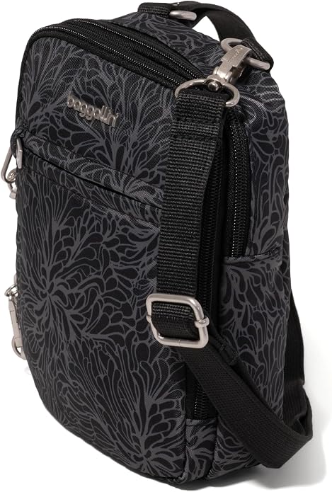 Baggallini Securtex® Anti-theft Mini Everything Crossbody Bag, 6.3"x8.25" Rfid, Locking Zippers & Cut-resistant Strap - Image 9