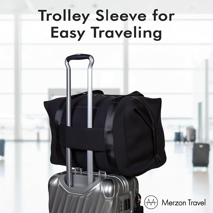 All Week Duffle | 29L | NTB-715 Black | Large Weekender Travel Duffle, Personal Item, Trolley Sleeve, Sturdy Neoprene & Nylon, Fits Under Airline Seat, TSA Friendly - Image 3