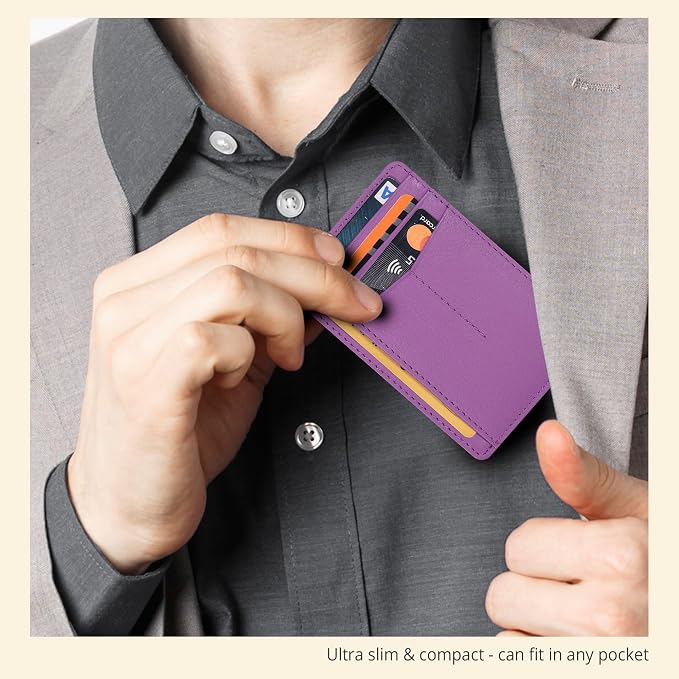 Oak Leathers RFID Protected Leather Wallet - Slim Card Holder Unisex - Image 6
