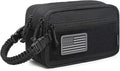 Tactical Toiletry Bag for Men Dry Wet Separate Dopp Kit Travel Hygiene Bag EDC Utility Tool Molle Pouch Mens Shaving Kit Travel shower Bags (Black) by Lemubeane