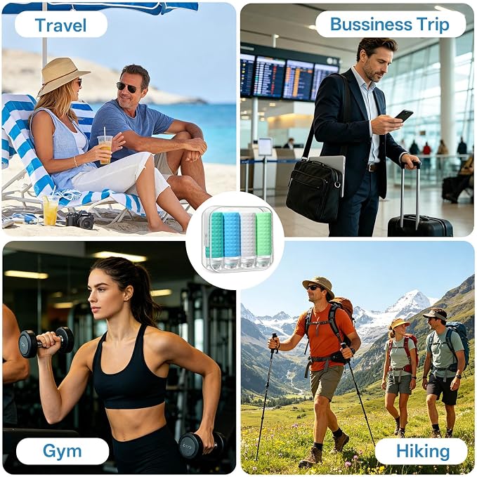 Travel Bottles for Toiletries, TSA Approved Travel Size Containers, Leak Proof Silicone Shampoo Bottles, Small Toiletry Containers with Clear Bag for Shampoo Conditioner Lotion - Image 8