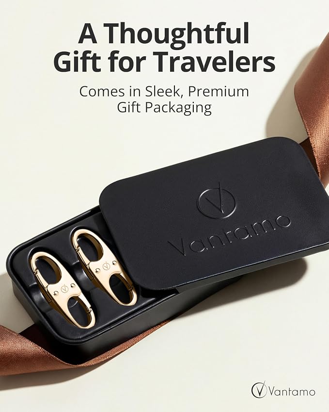 Vantamo Premium 4 Zipper Clips Anti Theft for Backpack, Luggage & Purse, Pull Replacement Zipper Locks, Purse Clip for Travel - Image 7