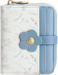Small Wallet for Women Rfid Bifold Leather Card Holder Wallet With Zipper Pocket by FALANMULE