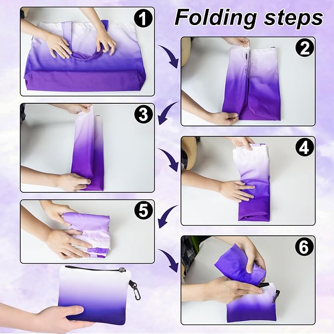 HOLYLUCK Tote Bag with a Detachable Small Bag, Foldable Reusable Grocery Bags 20L Shopping Bag - Image 4