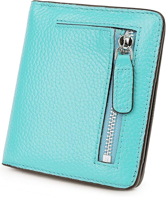 Small Leather Wallet for Women, Ladies Credit Card Holder RFID Blocking Women's Mini Bifold Pocket Purse by AINIMOER