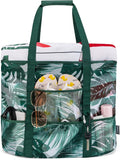 KABAQOO Mesh Beach Bag, Extra Large Beach Bags with 9 Pockets & Zipper Waterproof Lightweight Beach Tote for Beach/Pool Trip by KABAQOO