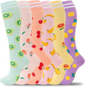fenglaoda Compression Socks for Women Men Support Circulation 6 Pairs Socks For Nurse, Travel, Flight by fenglaoda