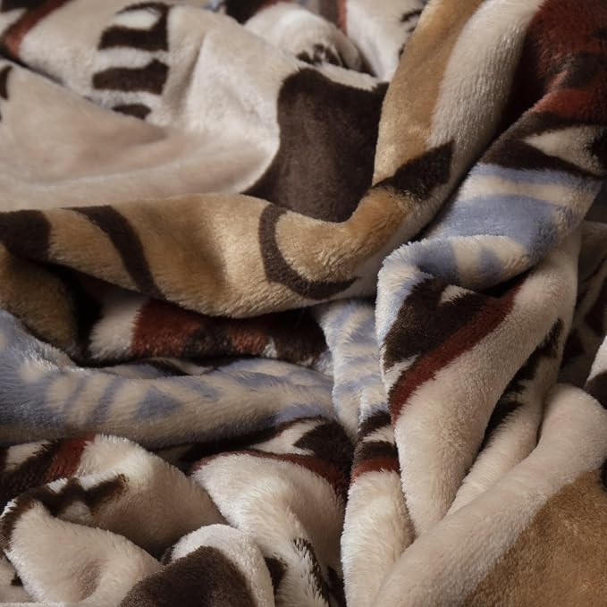 Carstens, Inc. Travel Blanket, Premium Compact 2-in-1 Airplane Blanket/Pillow, Buffalo Stripe - Image 6