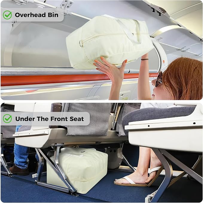For Frontier Airlines Personal Item Bag 18x14x8 Travel Duffel Bag Carry on | With Shoulder Strap, Airline-Approved, Fits Underseat & Overhead Bin, Save On Check-in Fees, Water-resistant, Tear-resistant - Image 3