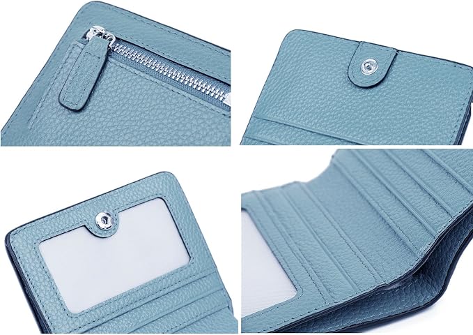 Small Leather Wallet for Women, Ladies Credit Card Holder RFID Blocking Women's Mini Bifold Pocket Purse - Image 7
