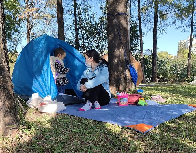 Orga'Neat Pocket Picnic Blanket, Compact Lightweight Tarp for Camping | Foldable, Easy to Carry, Water Resistant Sandproof Washable Quick Dry Mat for Beach, Festival, Travel, Outdoor Recreation - Image 7