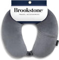 Brookstone Microbead Neck Pillow Soft Travel Pillow with Phone Pocket | Millions of Tiny Beads Flex to Your Shape for Custom Support, Dual-Sided Fleece and Cool Microfiber Sides Suit Any Season by Unknown