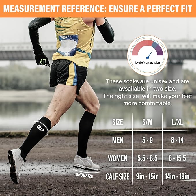 QUXIANG Compression Socks for Women & Men 15-20 mmHg, Best for Medical, Nursing, Running, Athletic, Varicose Veins, Travel - Image 6