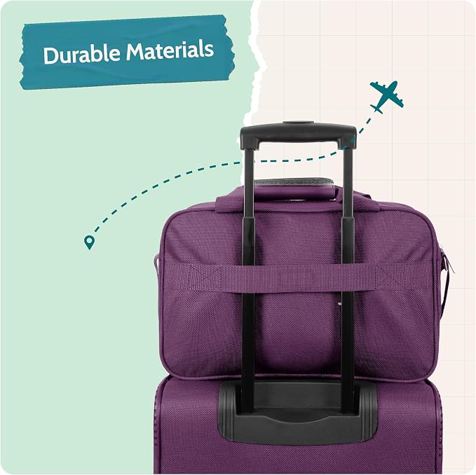 U.S. Traveler Rio 14" Travel Tote Bag, Lightweight 1200D Carry-On Bag for Women & Men - Image 6