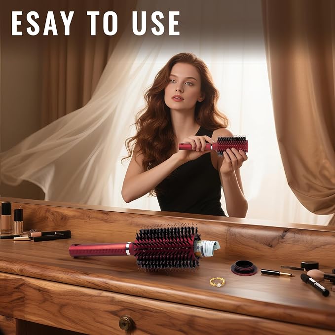 Diversion Safe Hair Brush Secret Safe Can, Hidden Storage for Money, Jewelry, Valuables, Secret Storage Box with Large Hidden Compartment for Travel or Home Use - Red - Image 7
