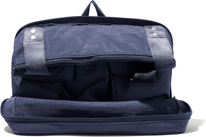 Baggallini Carryall Expandable Lightweight Travel Tote 22" Packable Folding Compact Nylon Washable Weekender w/Luggage Sleeve - Image 11