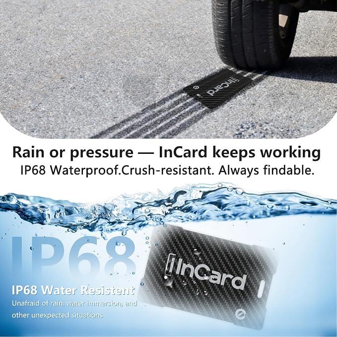 Wireless Charging Wallet Tracker Card Android & iOS, Find My | Wireless charging, ultra-thin; IP68 waterproof; Apple Find My (MFi) & Google Find My Device; for wallet - Image 8