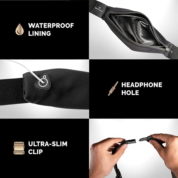 Reflective Night-Running Bel, Slim & Secure, Fits ALL Phones, Keys, Cards | Designed for Night-Running,Running Waist Pack for Men, Slim Running Belt Fanny, Comfortable for Long Runs, Adjustable Sizing - Image 7