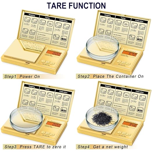 Fuzion Digital Pocket Gram Scale 0.01g x 200g, with 100g Calibration Weight | High Precision, Easy of Use, Tare Function, 6 Modes Ounces Grains, Battery Included, Weighs Jewelry, Coins, Herb, Small Food - Image 5