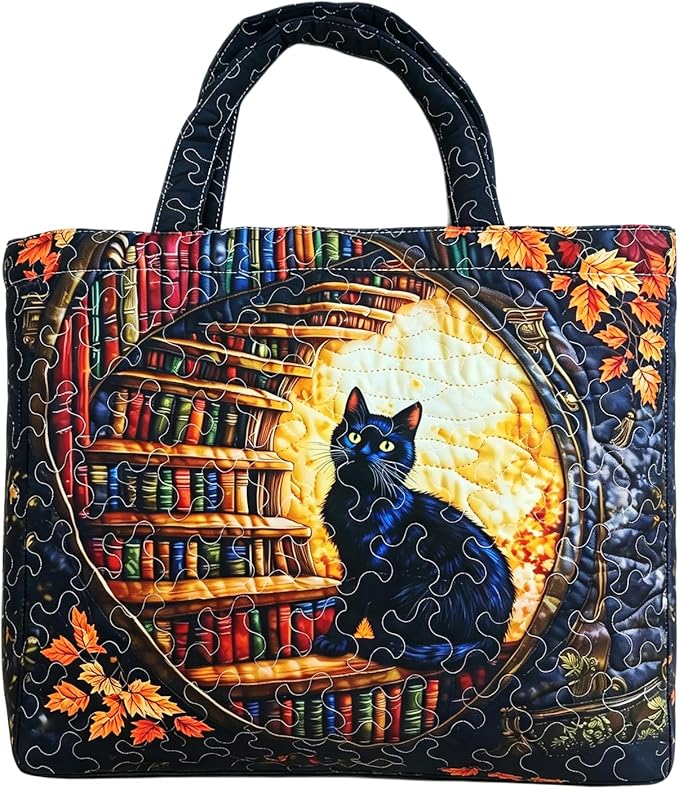 Women's Quilted Tote Bag – Lightweight Large Capacity Foldable for Travel | 20.87" L x 15.75" H by Unknown