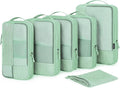 BAGSMART Compression Packing Cubes for Travel, 6 Set Luggage Organizer Bags | Fits 20/24/28in Carry-On Suitcases, Compressible Bags Streamline Cruise Travel Essentials, Sturdy Handles, Machine Washable by BAGSMART