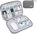 Cable Organizer Bag, Electronics Case for Cords, Chargers & Tech | Organize cables, chargers and power banks with elastic loops, mesh pockets and a slim design for travel. by Unknown