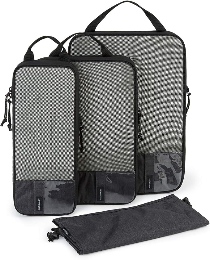 BAGSMART Compression Packing Cubes for Travel Essentials | 14 Set /6 Set /4 Set/2 Set, Lightweight, Durable by BAGSMART
