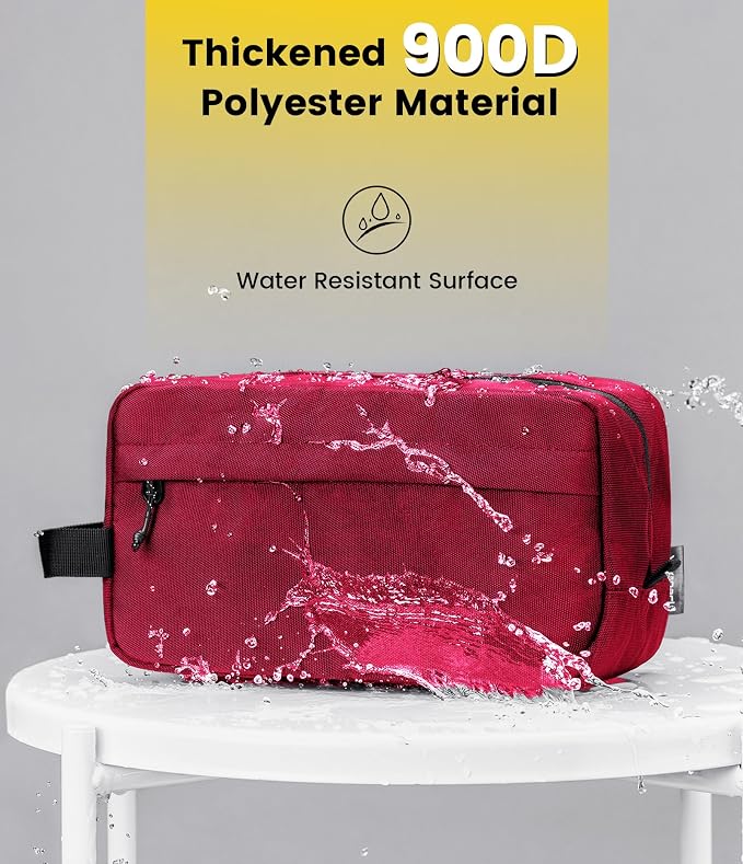 Vorspack Water Resistant Travel Toiletry Bag for Men Women | Travel Bag for Toiletries, Large Capacity, Organized Compartment, Travel Essentials, Suitable for Shaving, Makeup, Cosmetics - Image 4