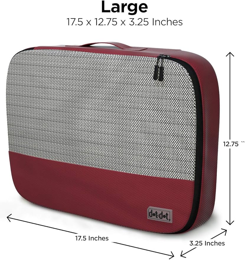 Large Packing Cubes for Travel - 5pc Packing Cubes for Suitcases - Lightweight Luggage Organizer Bags (Non-Compression) - Image 4