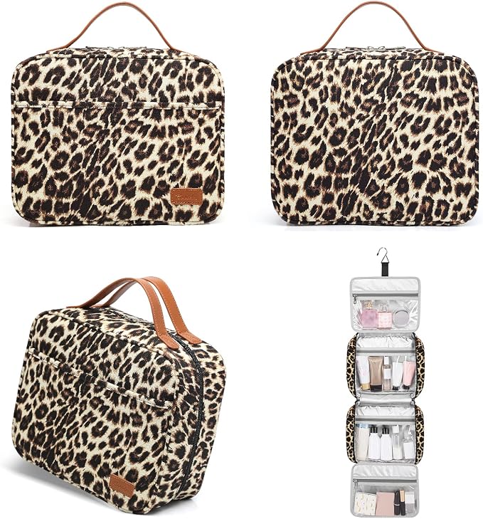 Hanging Travel Toiletry Bag,Large Capacity Cosmetic Travel Toiletry Organizer for Women with 4 Compartments & 1 Sturdy Hook,Perfect for Travel/Daily Use/Christmas - Image 6