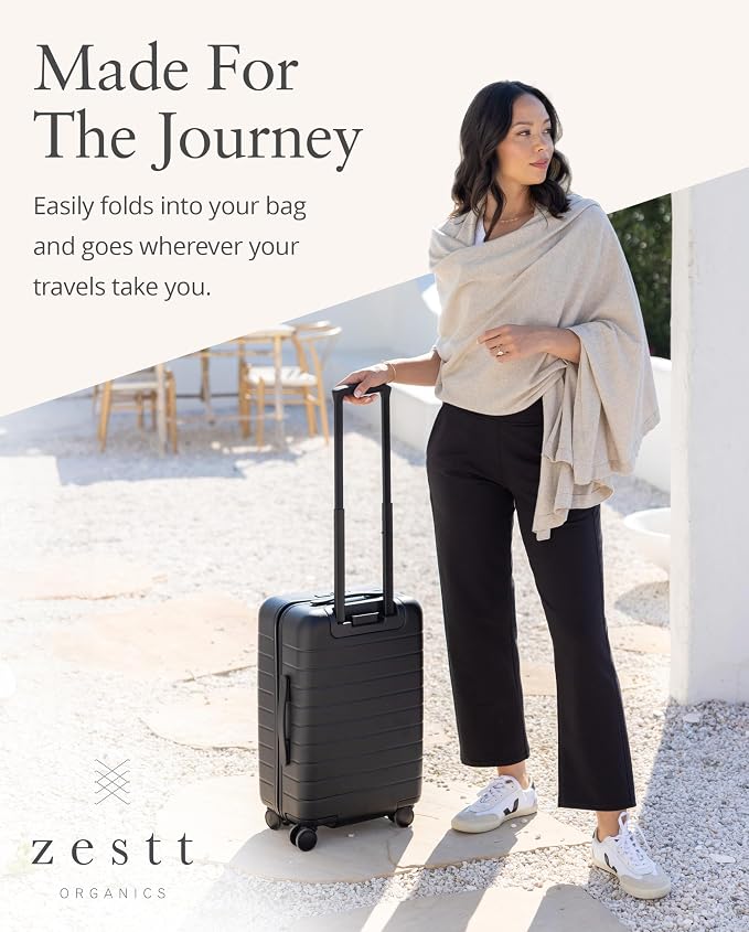 Dreamsoft Travel Scarf, Wrap and Shawl for Women, Organic Cotton - Image 3