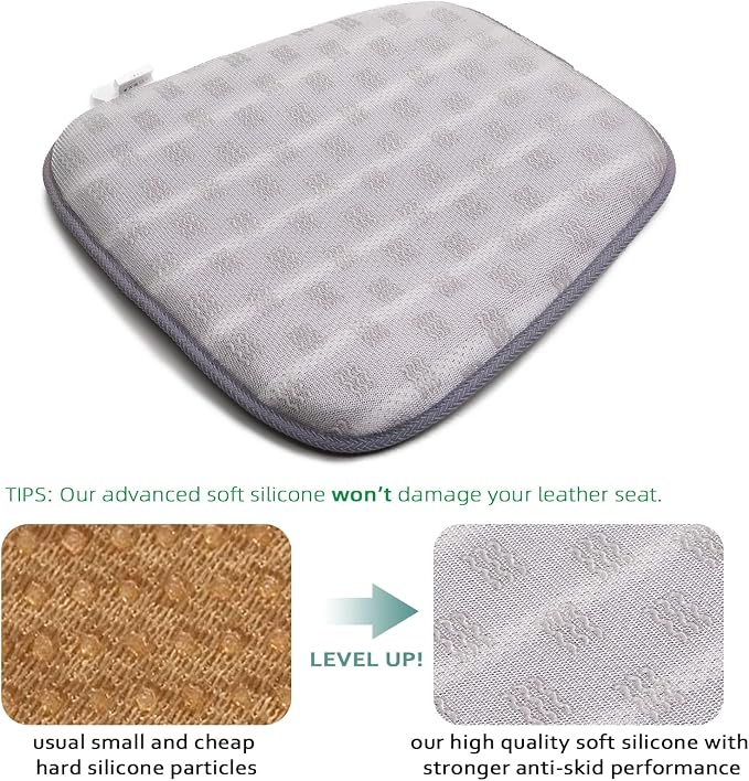 AEROiVi Car Seat Cushion Breathable Mesh Non-Slip Comfort Seat Truck Office | Car Seat pad for Driving 3D Air Mesh Car Seat Protector Works with Truck SUV and Office Chair Home Quick Drying Washable - Image 6